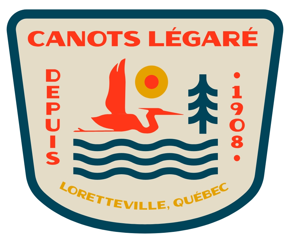 Autocollant Canots Légaré « écusson Loretteville » - CL-AUTOCOL-ÉCUSSON-LORET-RG - Canots Légaré