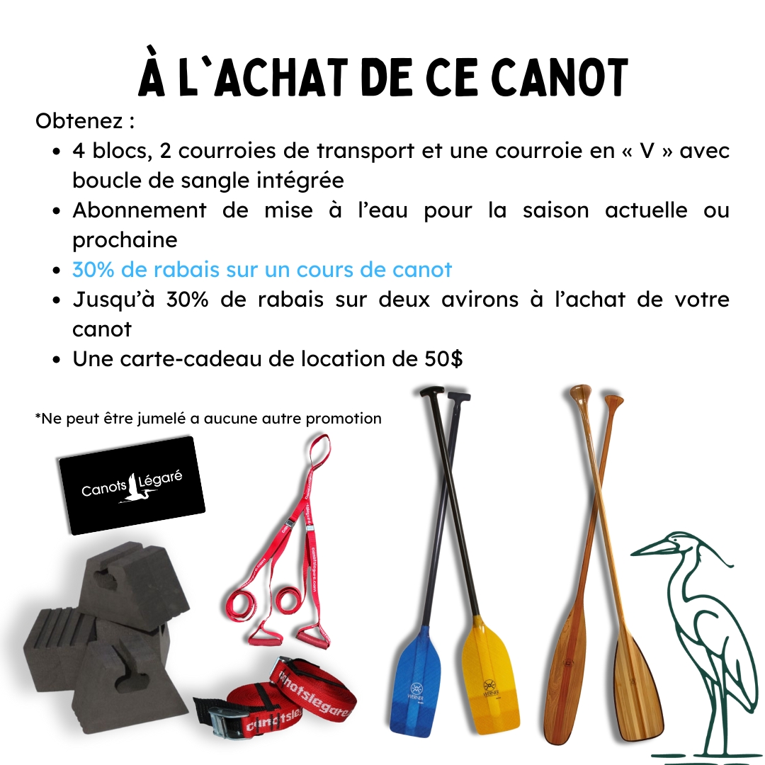 Seneka 12 Cedre - RHE-SEN-12'6-CED-PBB-CED - Canots Rhéaume